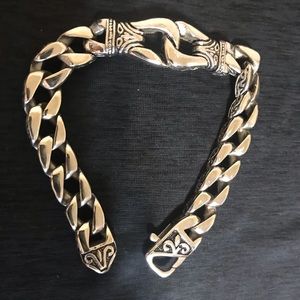 9” stainless steel bracelet